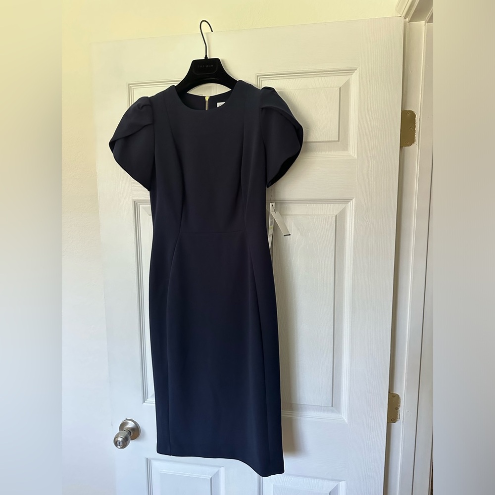 Navy blue Calvin Klein dress. New, never worn, tags still on.